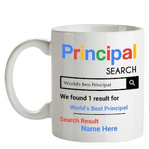 Personalisierte Schulleiter-Tasse - Personalisierte Schulleiter-Geschenke - Besonders angefertigt mit Ihrem Lieblingshauptnamen-Namen