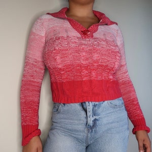 Y2K Pink Sweater | Size Small