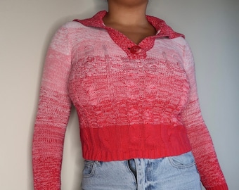 Y2K Rosa Pullover | Größe S