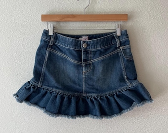 Minifalda vaquera estilo Y2K de los años 2000 Joie coqueta it girl mcbling brat