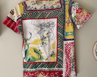 Iconic Vivienne Tam Spring 1995 Mao Collection Archive Print Mesh