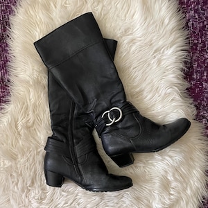 Y2k Boots Black - Etsy