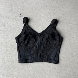 black lace corset vintage 90s | 38DD