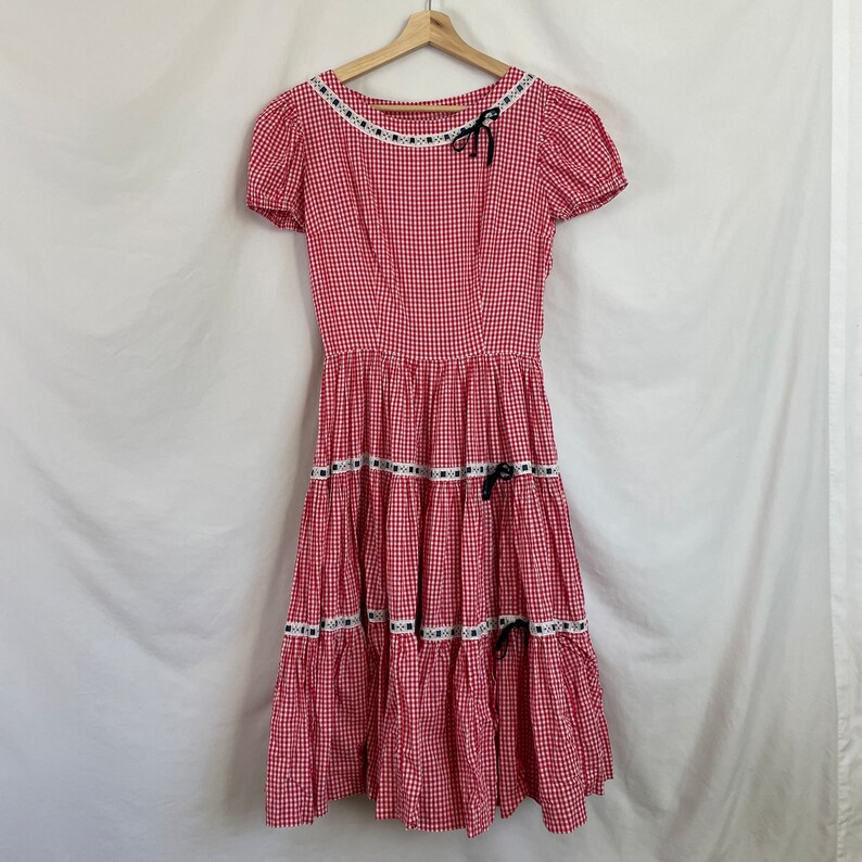 Handmade Red Gingham Dress