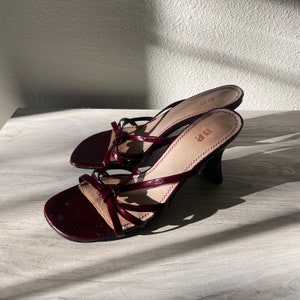 Patent leather flats Coach Burgundy size 5.5 US in Patent leather