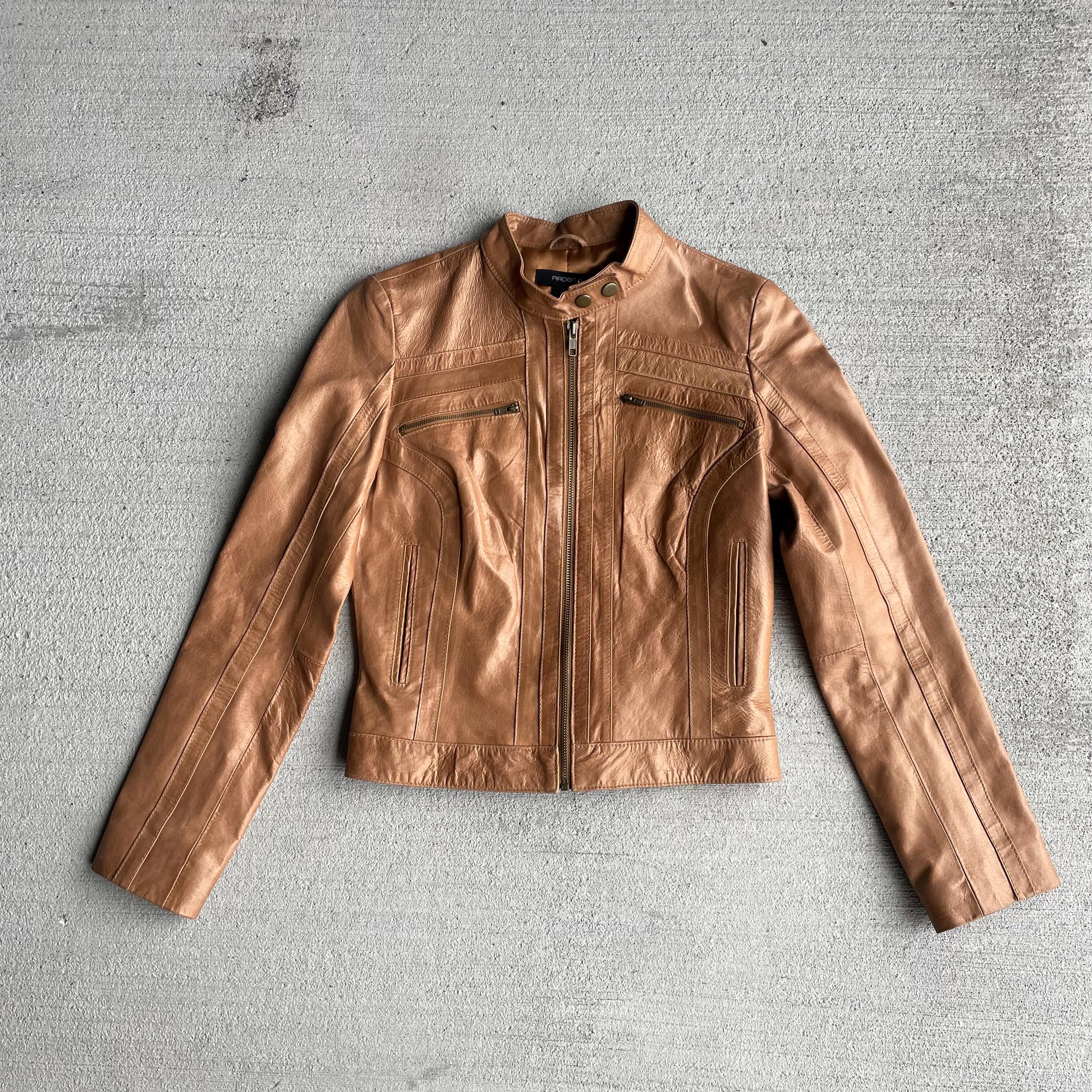 Dkny leather jacket - Etsy Polska