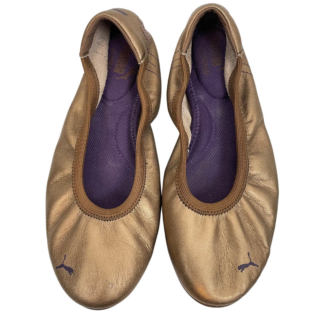 Vintage Puma Ballet Core Flats Y2K Early 2000s Gold Gorpcore Size US 6 Etsy Australia