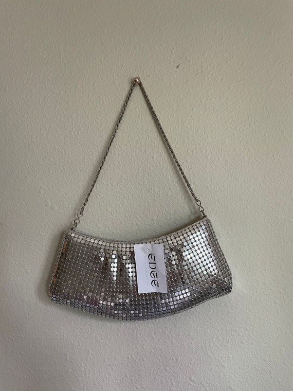 Vintage Silver Chainmaille Mini Bag | Tiny Purse … - image 4