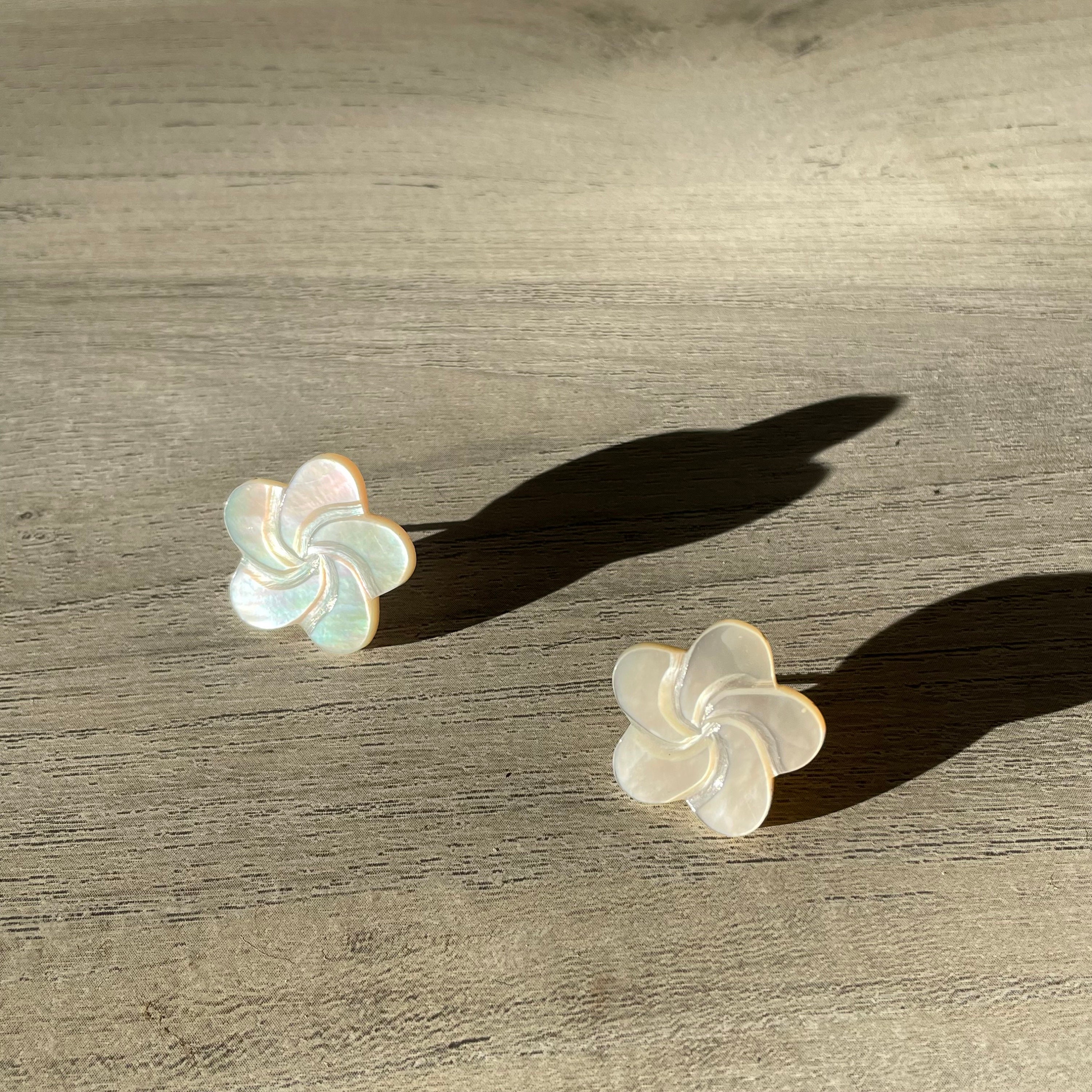 Iridescent Flower Earrings main image 1
