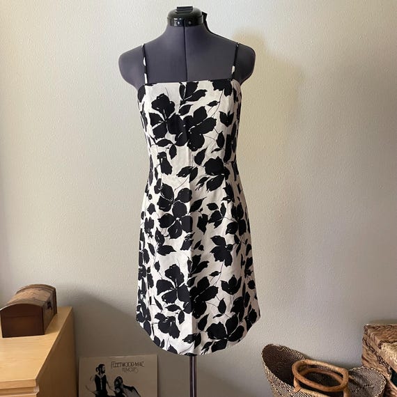 Ann Taylor, 90s vintage silk Ann Taylor floral mini dress retro whimsical