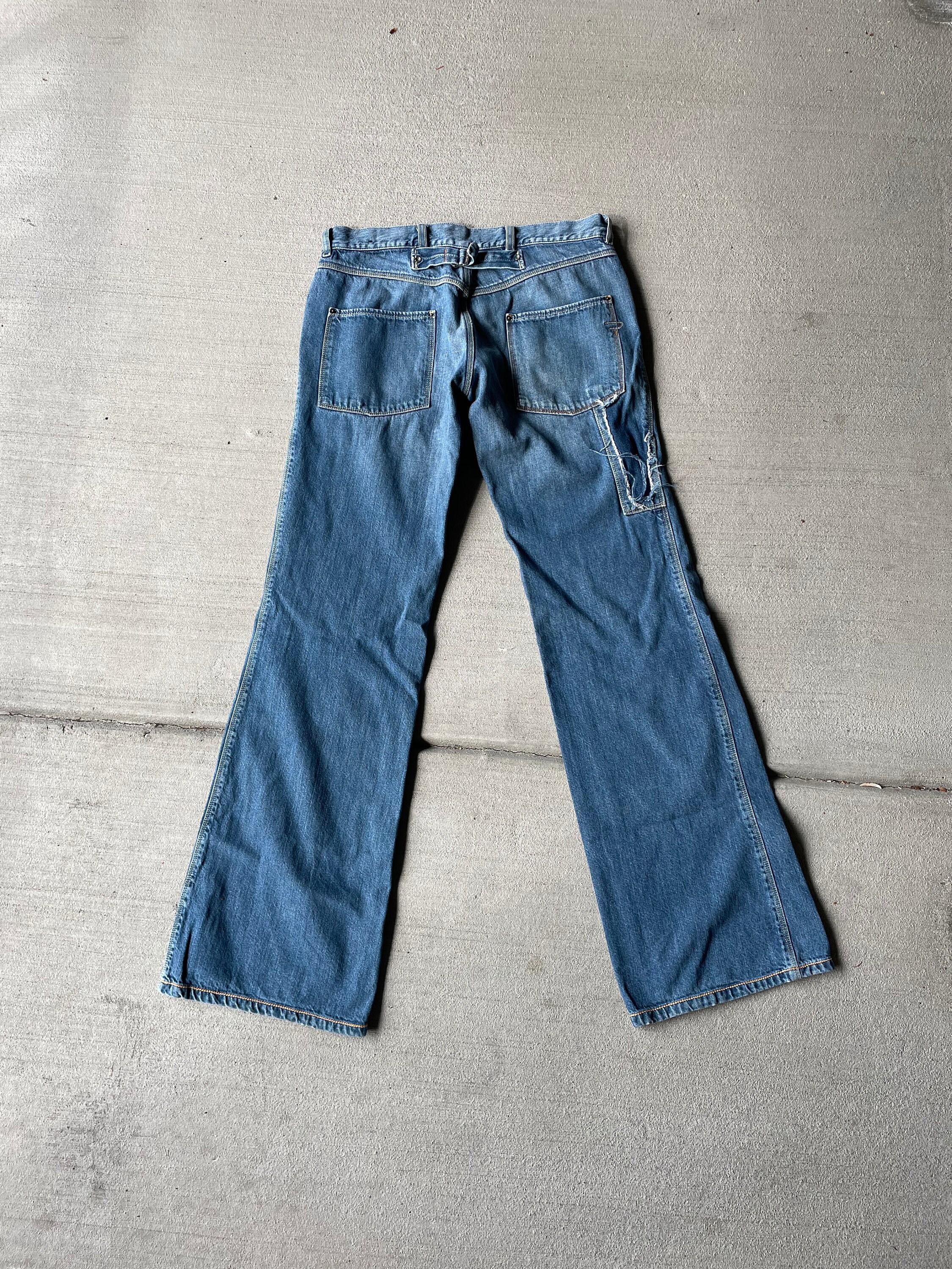 Diesel Y2K Ultra Low Rise Loose Flare Jeans | 2004 Era Vintage