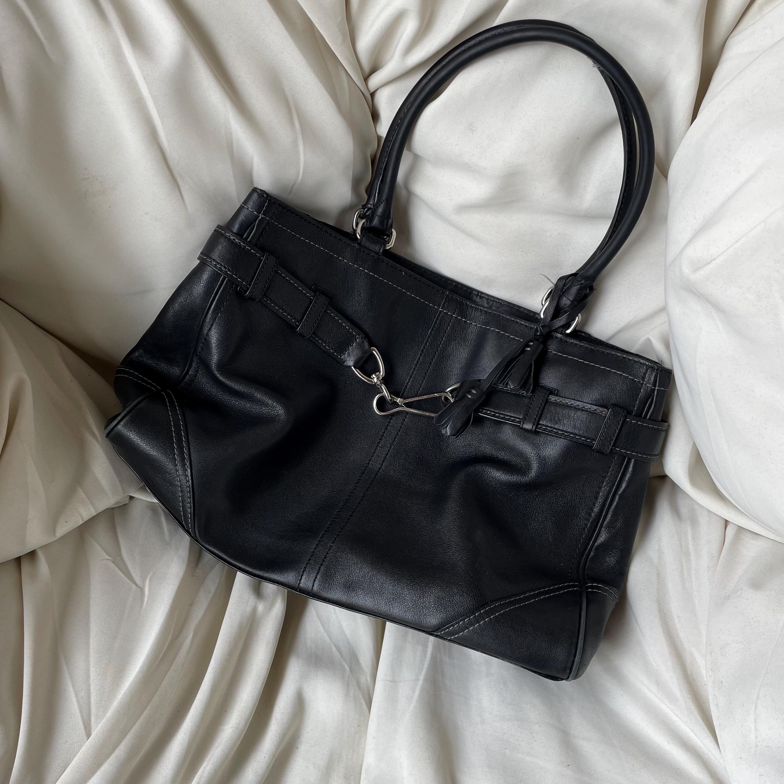 00s Leather Handbag - Etsy