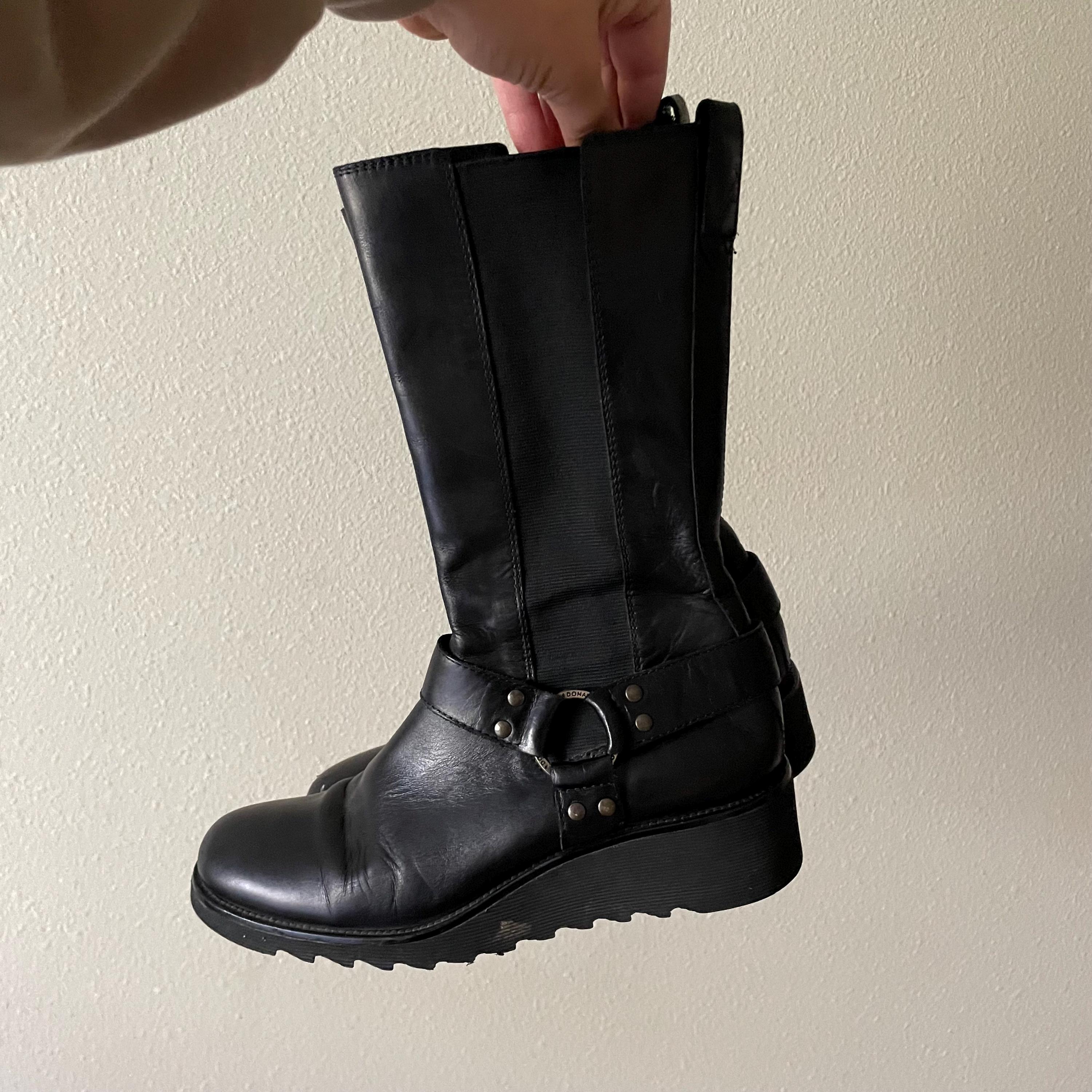 side zip boots archive Y2K 00sY2k Boots Black - Etsy