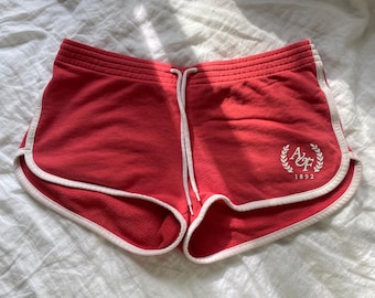 Y2K Abercrombie & Fitch Red AF Low Rise mini shorts | Size M