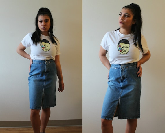 gap jean skirt