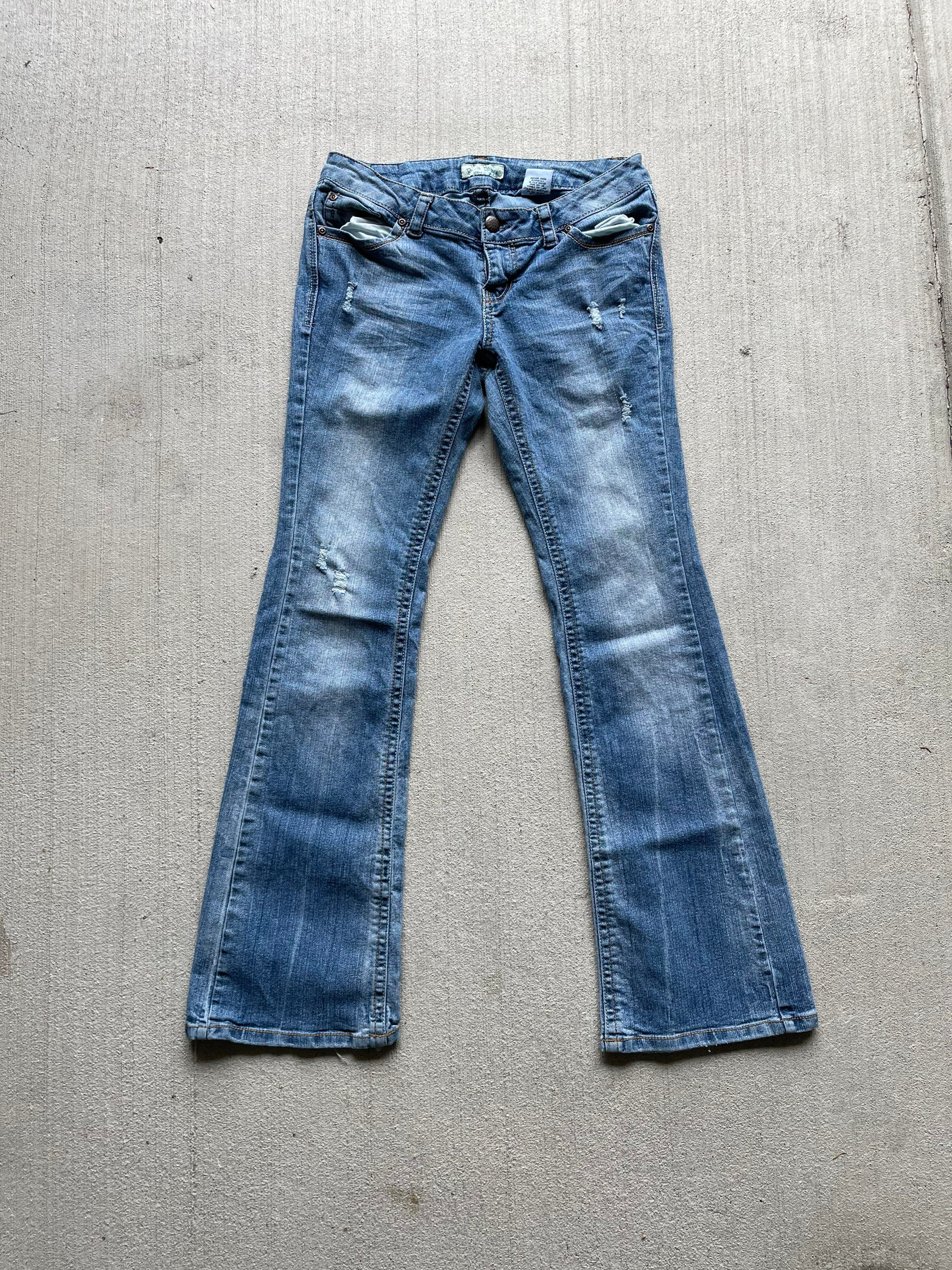 Vintage 2000's Low Rise Flare Jeans | Y2K Paris Blues Denim | Size