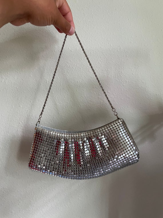 Vintage Silver Chainmaille Mini Bag | Tiny Purse … - image 2