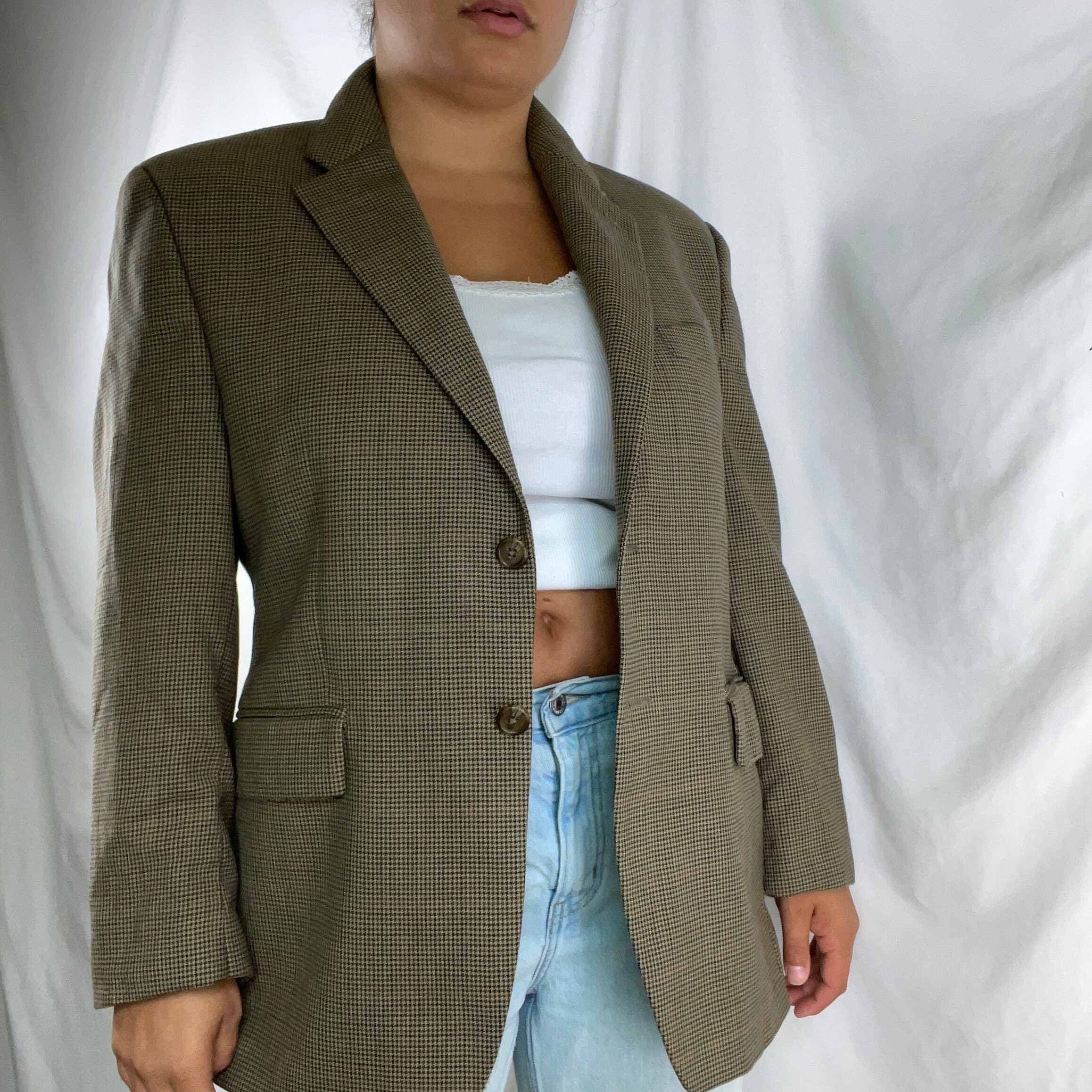 90s CHAPS by RALPH LAUREN Wool Made in Canada Blazer Ivy League