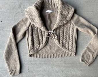 【YILON MADE】Cable knit bolero bare set YILON MADE】Cable knit bolero bare set