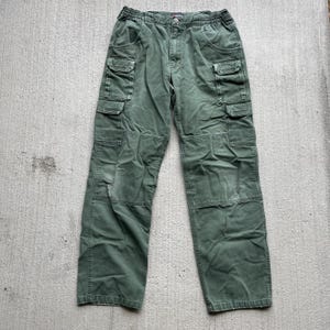 green utility painters workers cargo pants | size 34