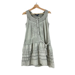 Vestido de hada bohemio bordado de los años 90/Y2K / Hippie gótico grunge / Talla grande