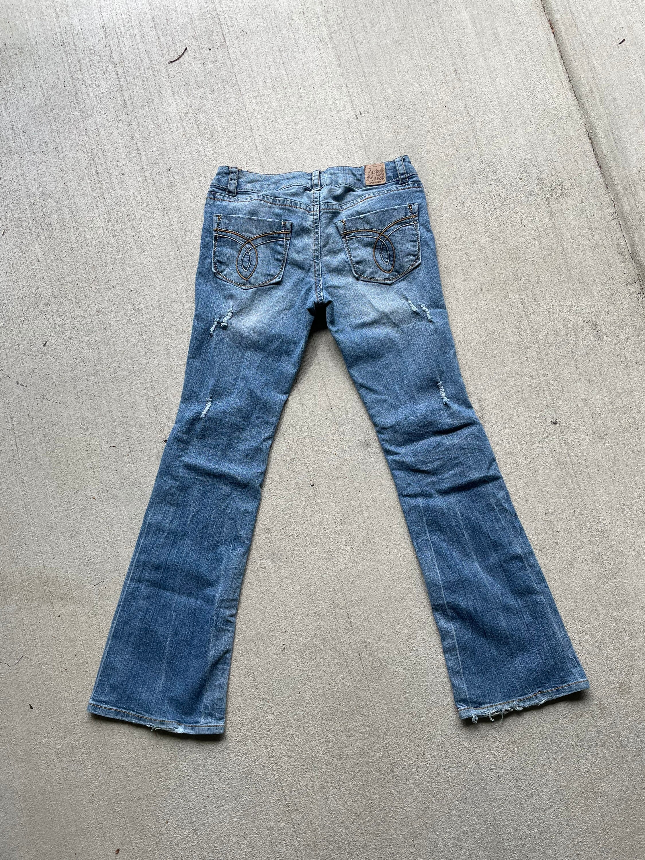 Vintage 2000's Low Rise Flare Jeans | Y2K Paris Blues Denim | Size