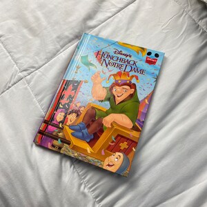 Vintage jaren 90 Disney De klokkenluider van de Notre Dame kinderboek | Geïllustreerde Disney-klassiekers