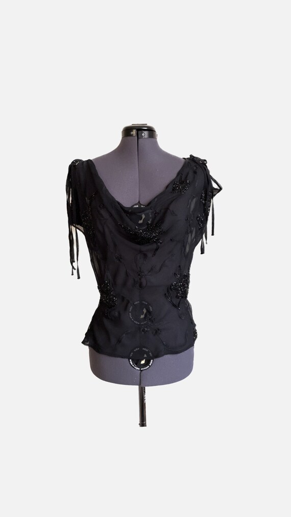 90s SHEER MESH BLOUSE main image 1