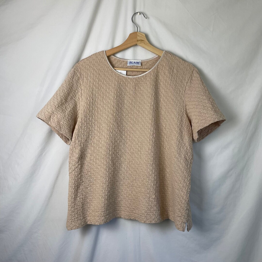 Beige Crinkled Belle Fit Shirt