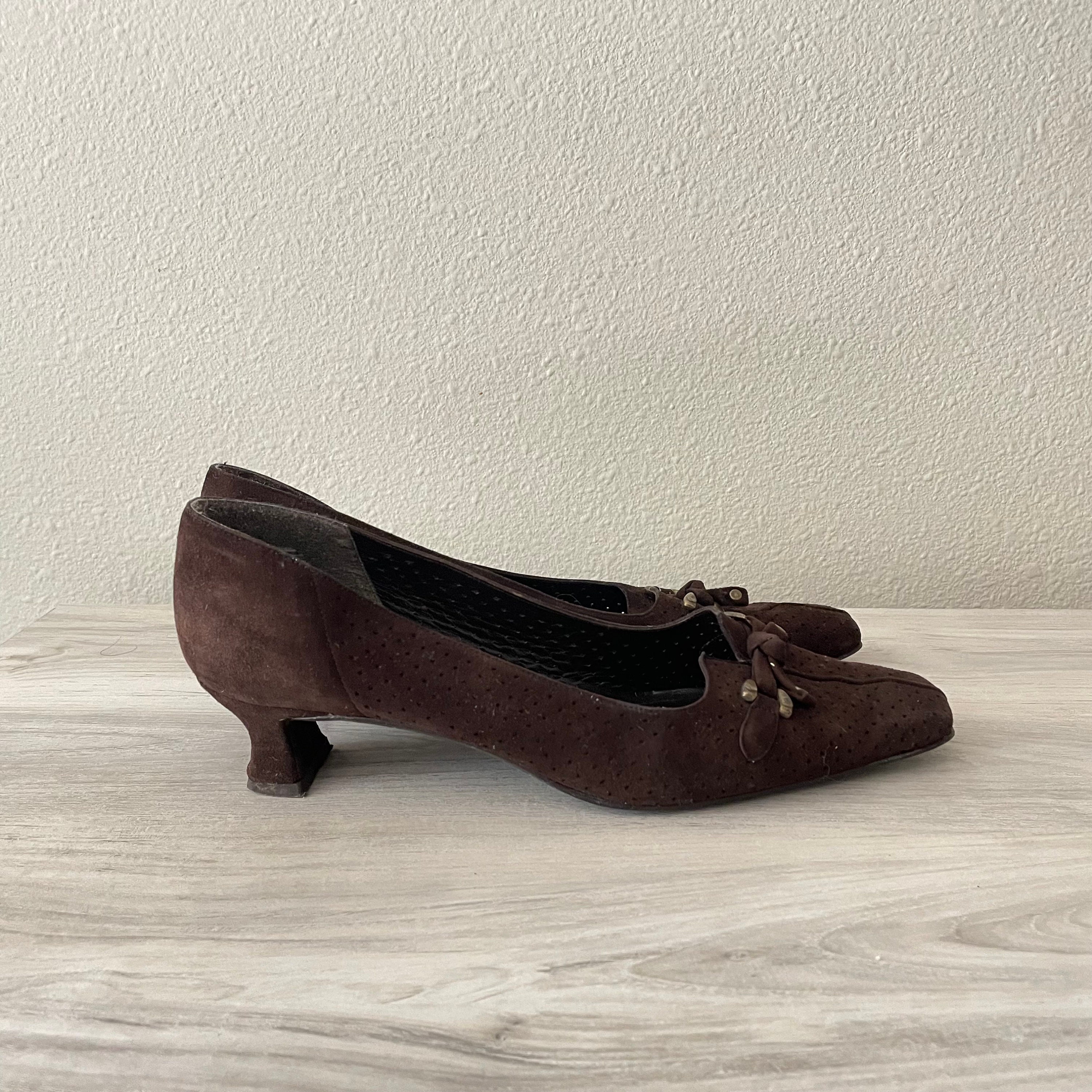 Suede Kitten Heels Etsy Canada
