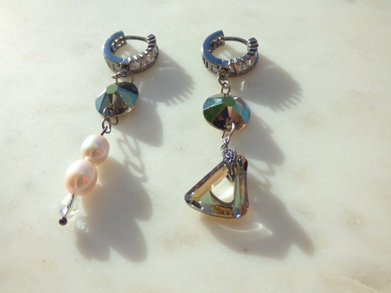 Asymmetric earrings