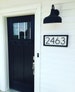 Black and White Shiplap House Numbers |  Address Sign |  Black House Numbers | Address Plaque  |  Modern Farmhouse 