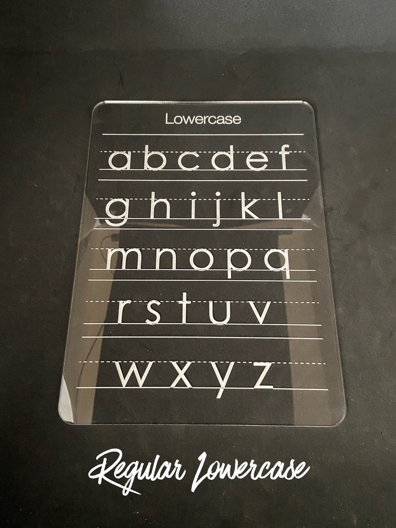 Kids Handwriting Practice Dry Erase Cursive Letters Etsy