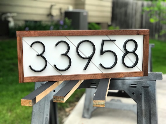 House Number Plaque Farmhouse Address Plaque Address Sign House Numbers House Number Sign Address Number Address Plaque