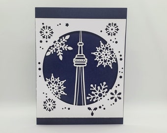 Toronto Christmas, Toronto Holiday Card, Winter in Toronto, Winter Wonderland in Toronto, Toronto Snowglobe
