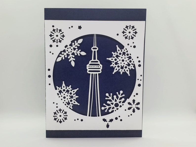 Navidad de Toronto, Tarjeta navideña de Toronto, Invierno en Toronto, Winter Wonderland en Toronto, Toronto Snowglobe imagen 1