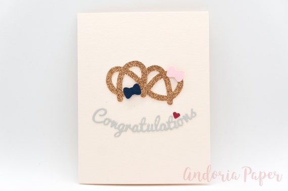Die-Cut Congrats on Tying the Knot Wedding Card