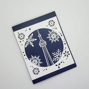 Navidad de Toronto, Tarjeta navideña de Toronto, Invierno en Toronto, Winter Wonderland en Toronto, Toronto Snowglobe imagen 3