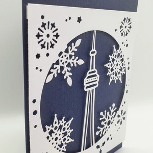 Navidad de Toronto, Tarjeta navideña de Toronto, Invierno en Toronto, Winter Wonderland en Toronto, Toronto Snowglobe imagen 2