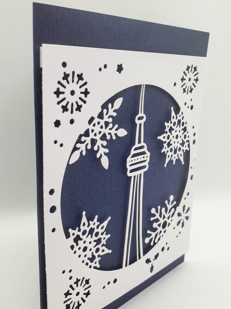 Navidad de Toronto, Tarjeta navideña de Toronto, Invierno en Toronto, Winter Wonderland en Toronto, Toronto Snowglobe imagen 2