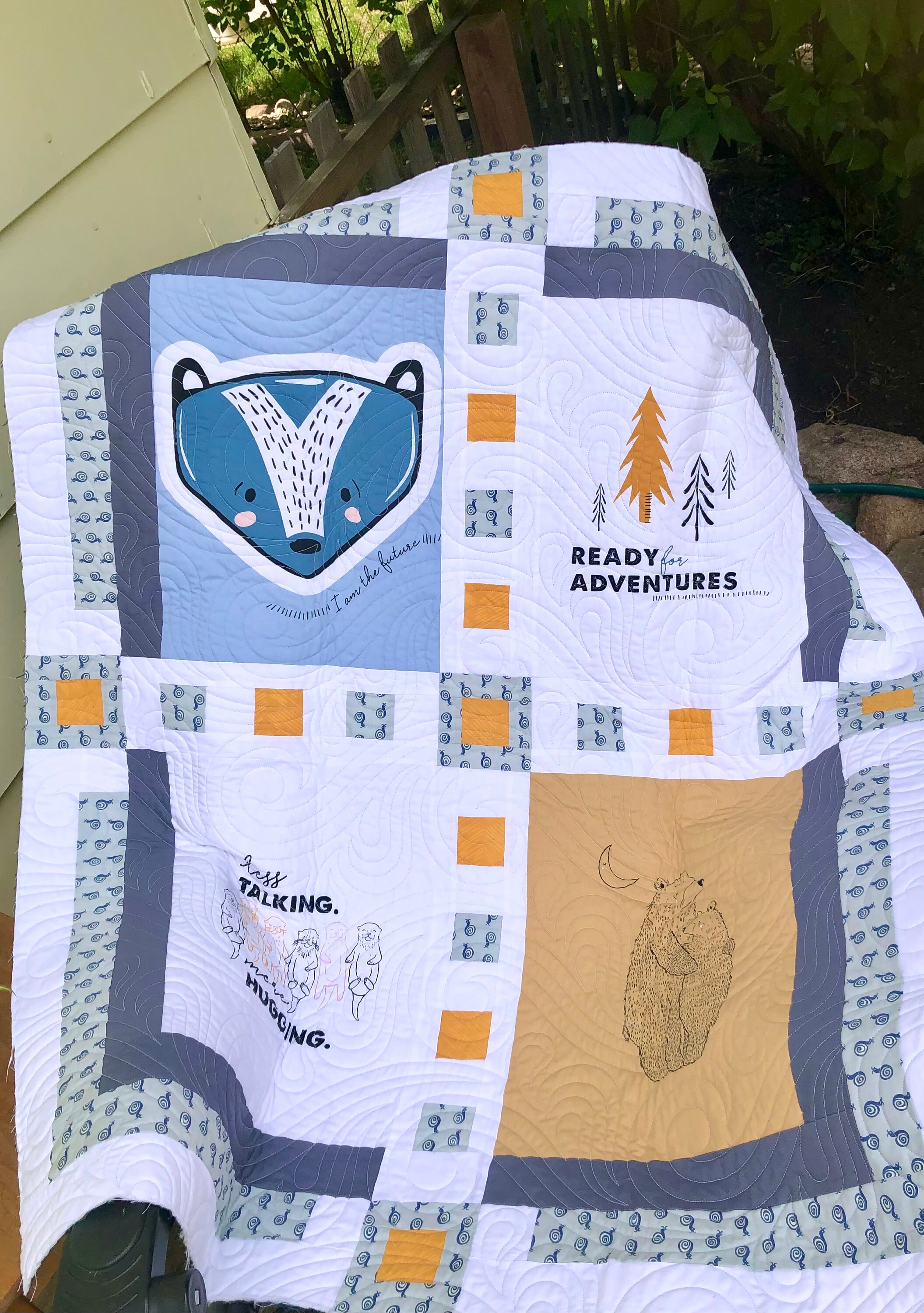 Little Big Things PDF Quilt Pattern 2 Sizes Twin XL or Baby, Tshirt