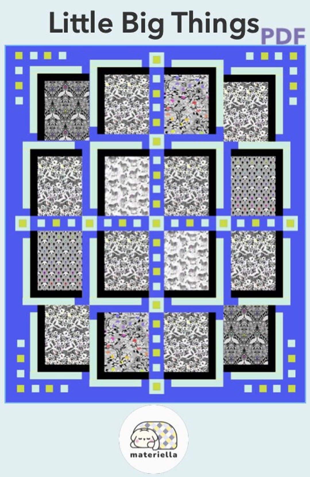 Little Big Things PDF Quilt Pattern - 2 Sizes Twin XL or Baby, T-shirt ...