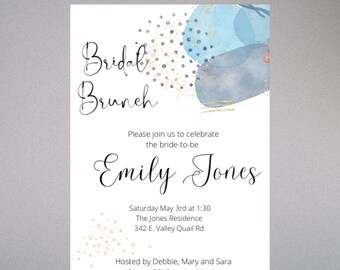 Bridesmaid Luncheon Invitation Template: DIY Bridal Shower (Canva Template)