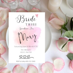 Bridesmaid Luncheon Invitation Template, Digital Bridesmaid Luncheon Invitation, DIY Bridesmaid Invitation,Printable Invites