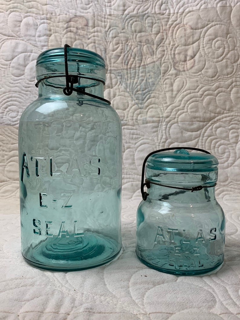 Blue Atlas EZ Seal Stong Shoulder Half Gallon and Squatty Pint Etsy