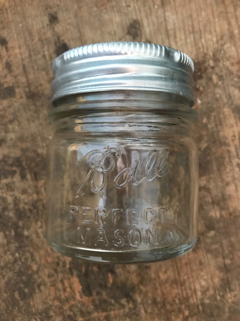 Vintage 1/2 Pint Ball Jar Half Pint Mason Jar with Zinc Lid Etsy