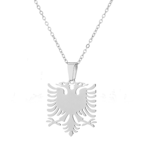 Collier pendentif Aigle en acier inoxydable