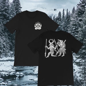 Berserker tshirt heathen shirt pagan clothing for men chosen of odin viking bear comfortable thor norse mythology
