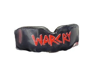 WARCRY Red Mouthguard, BJJ, Kickboxing, Muay Thai, MMA, Boxing, Martial Arts, Viking, Red and Black