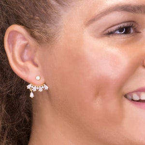gold earrings for bridesmaids